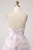 Load image into Gallery viewer, Lavender Flower Tiered Princess Formal Dress with Pleated