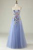 Load image into Gallery viewer, A Line Sweetheart Lavender Long Formal Dress with Appliques