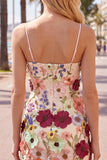 Black Spaghetti Straps Sheath Short Formal Dress with 3D Flowers