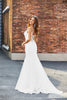 Load image into Gallery viewer, White Mermaid Lace Long Wedding Dress