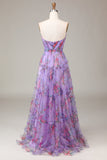 Purple Sweetheart A-Line Formal Dress