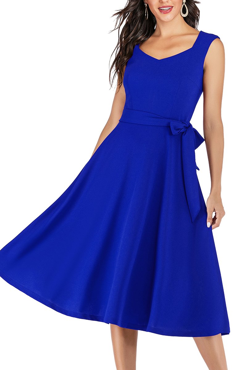 Royal Blue Bow Dress