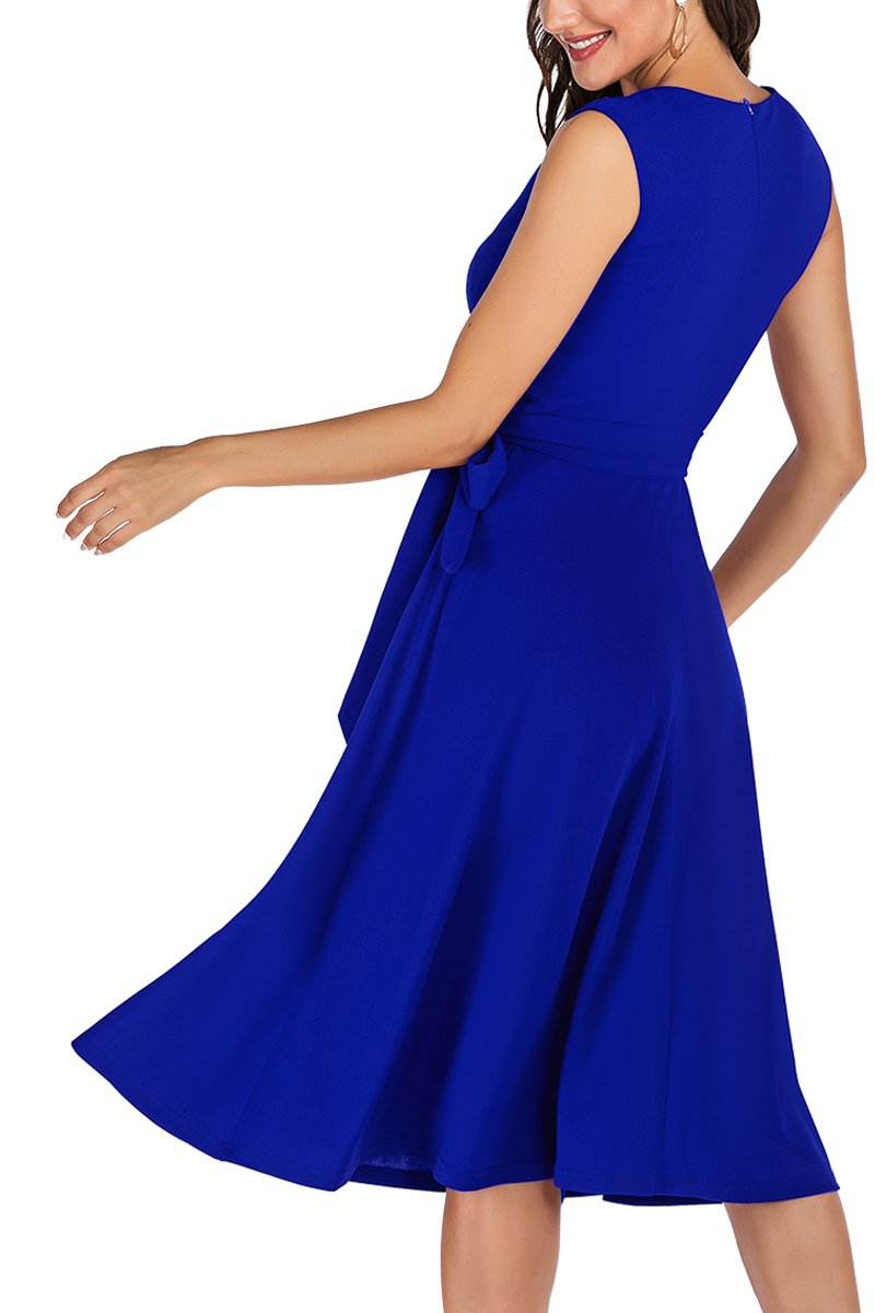 Load image into Gallery viewer, Royal Blue Bow Dress