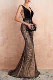 Mermaid Sequins Black Dress