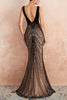 Load image into Gallery viewer, Mermaid Sequins Black Dress