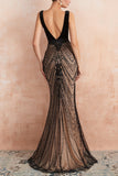 Mermaid Sequins Black Dress