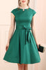 Load image into Gallery viewer, Sash Green Dress