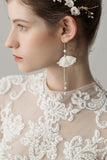 Beaded Flower Bridal Headband Earrings Sets