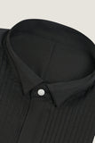 Black Long Sleeves Men's Suit Shirt