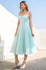 Load image into Gallery viewer, A Line Spaghetti Straps Light Green Formal Party Dress
