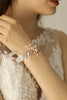 Load image into Gallery viewer, Freshwater Pearl Bridal Wristband Bridal Jewelry