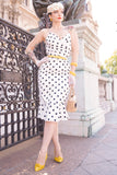 Black and White Polka Dots Mermaid Dress