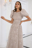 Champagne Lace Mother of the Bride Dress