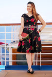 Black Rose Printed Dress