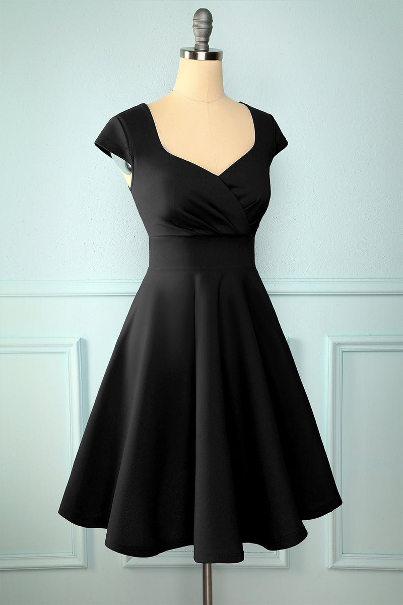 Load image into Gallery viewer, Black Solid Dress