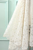 Load image into Gallery viewer, White Asymmetrical Lace Bridesmaid Dress