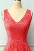 Load image into Gallery viewer, Coral Lace Asymmetrical Dress