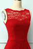 Load image into Gallery viewer, Lace Red Formal Dress