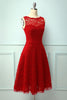 Load image into Gallery viewer, Lace Red Formal Dress