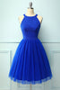 Load image into Gallery viewer, Royal Blue Halter Party Dress