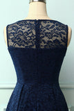 Navy Flower Lace Dress