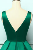 Satin Green Ball Dress