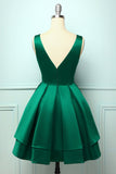 Satin Green Ball Dress