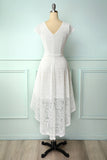 White High Low Lace Dress