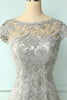 Load image into Gallery viewer, Grey Lace Mother Of the Bride Dress