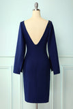 Dark Blue Mother Of The Bride Dress