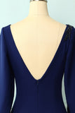 Dark Blue Mother Of The Bride Dress