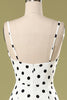 Load image into Gallery viewer, Black and White Polka Dots Mermaid Dress