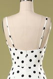 Black and White Polka Dots Mermaid Dress