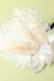 1920s Feather Sequin Pearls Flapper Headband