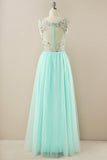 Beading Tulle Prom Dress