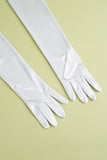 White 1920s Party Lengthen Gloves