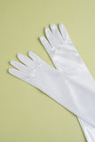 White 1920s Party Lengthen Gloves