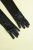 Black 1920s Party Gloves