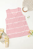 Printed Striped Vest T-Shirt