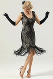 Black Sleeveless 1920 Dress