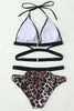 Load image into Gallery viewer, Lace Up Brown Leopard Swimsuit