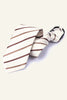 Load image into Gallery viewer, Dark Grey Striped Men&#39;s Tie For Party