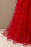 Beautiful Red Sweetheart Formal Dress with Beading