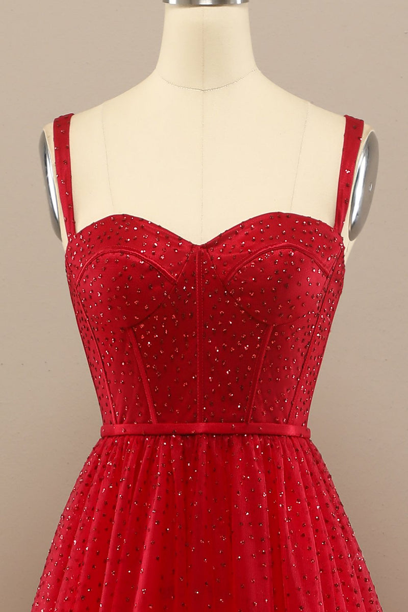 Load image into Gallery viewer, Beautiful Red Sweetheart Formal Dress with Beading