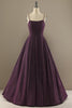 Load image into Gallery viewer, Charming A Line Purple Formal Dress with Split Front