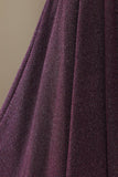 Charming A Line Purple Formal Dress with Split Front