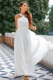 Ruffle Cross V-neck Bridesmaid Dress