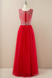 Beading Tulle Prom Dress