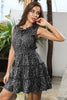 Load image into Gallery viewer, Polka Dots Black Shirring Summer Dress