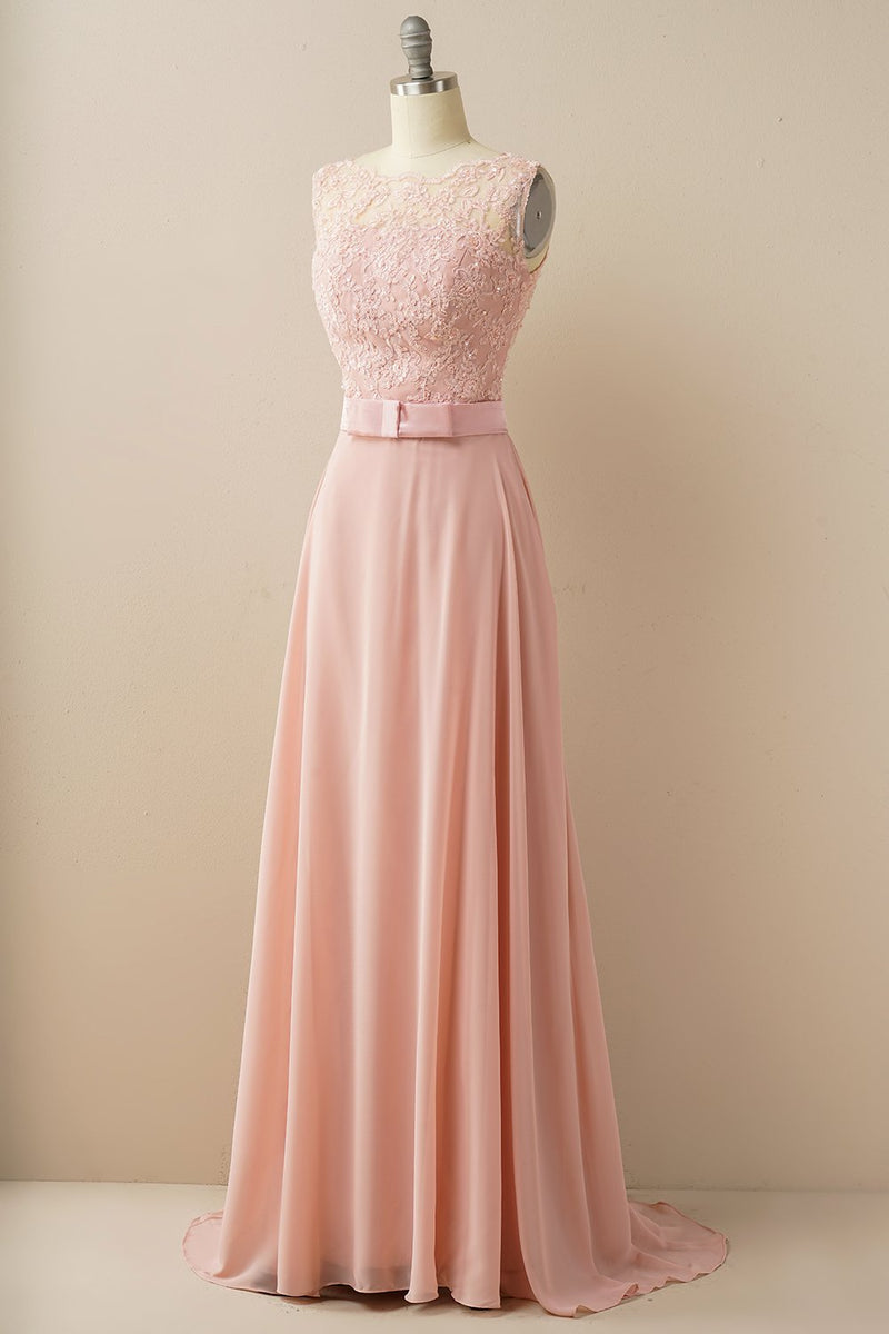 Load image into Gallery viewer, Applique Long Prom Dress